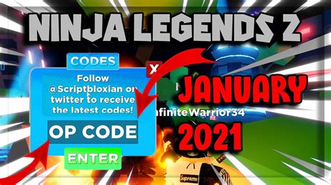 ninja legends 2 codes list